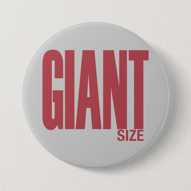 Giant Size 3 Inch Round Button (Front)