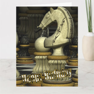 Giant Sized Chess Birthday Card