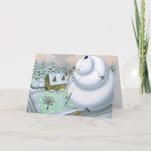 Giant Snowman Card