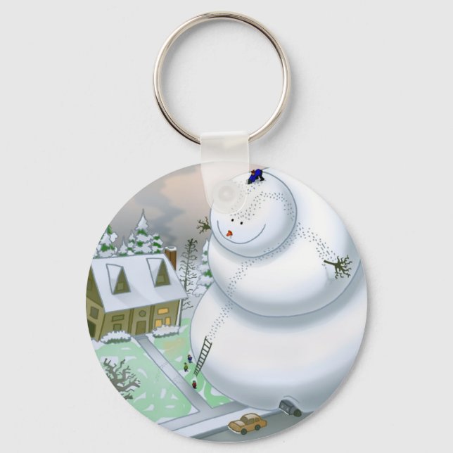 Giant Snowman Keychain (Front)