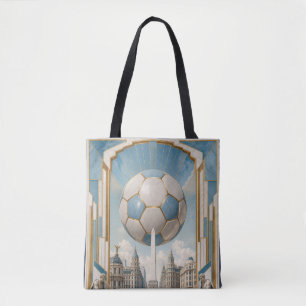Giant Soccer Tribute to Argentina Football Legend Tote Bag