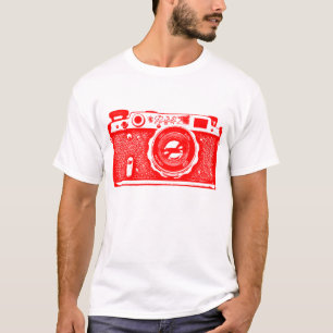 Giant Soviet Russian Camera - Red T-Shirt