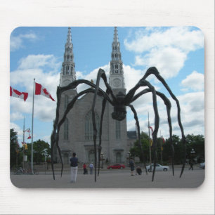 Giant spider sculpture Quebec Mouse Pad