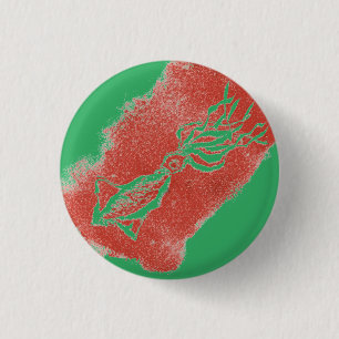 Giant Squid have an honoured place in Sci-Fi world 1 Inch Round Button