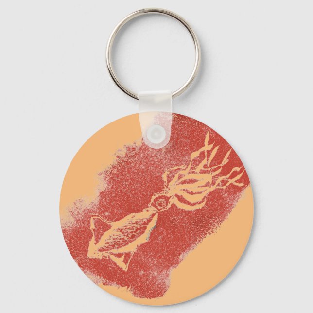 Giant Squid have an honoured place in Sci-Fi world Keychain (Front)