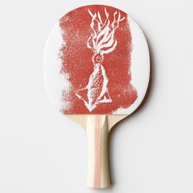 "Giant Squid" Ping Pong Paddle (Back)