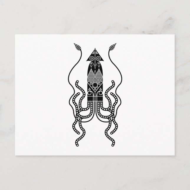 Giant Squid Postcard (Front)