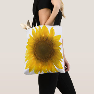 Giant sunflower tote bag