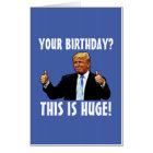 GIANT SURDIMENSIONNÉ (ÉNORME !) DONALD TRUMP CARTE