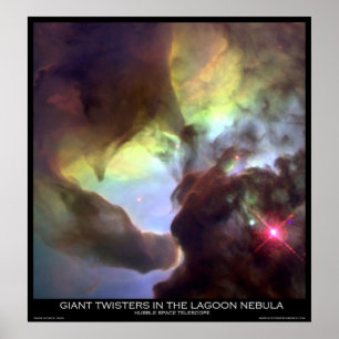 Giant Twisters In The Lagoon Nebula Poster