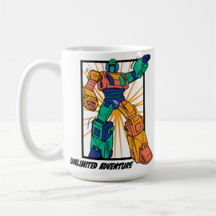 Giant Warrior Robot: Unlimited Adventure Coffee Mug