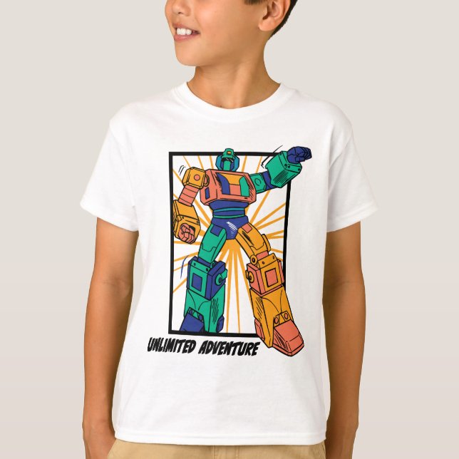 Giant Warrior Robot: Unlimited Adventure T-Shirt (Front)