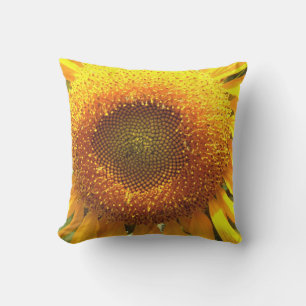 Giant yellow  Sunflower pattern   Outdoor Pillow