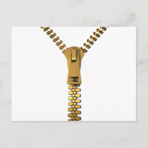 Giant Zipper Postcard
