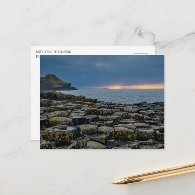 Giant's Causeway Northern Ireland Postcard (Front/Back In Situ)