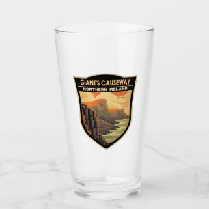 Giants Causeway Northern Ireland Travel Vintage Glass