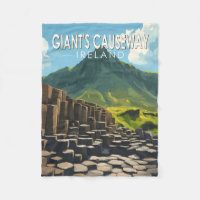 Giant's Causeway Travel Art Vintage