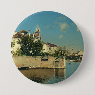 Giardino del Palazzo Vendramin in Venice 3 Inch Round Button