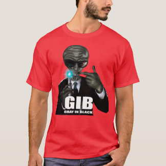 GIB Grey in black T-Shirt