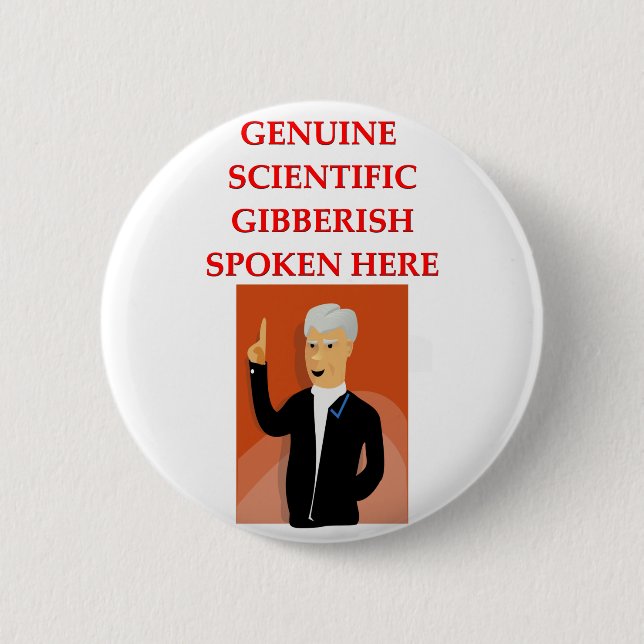 gibberish 2 inch round button (Front)