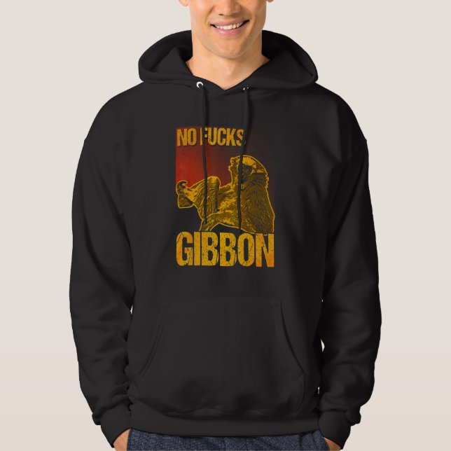 Gibbon  Ape Monkey Animal 9 Hoodie (Front)