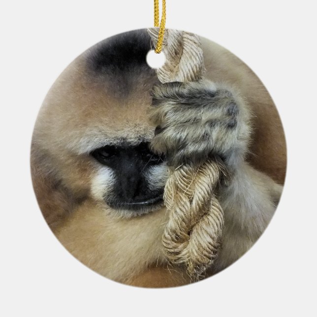 GIBBON CERAMIC ORNAMENT (Front)