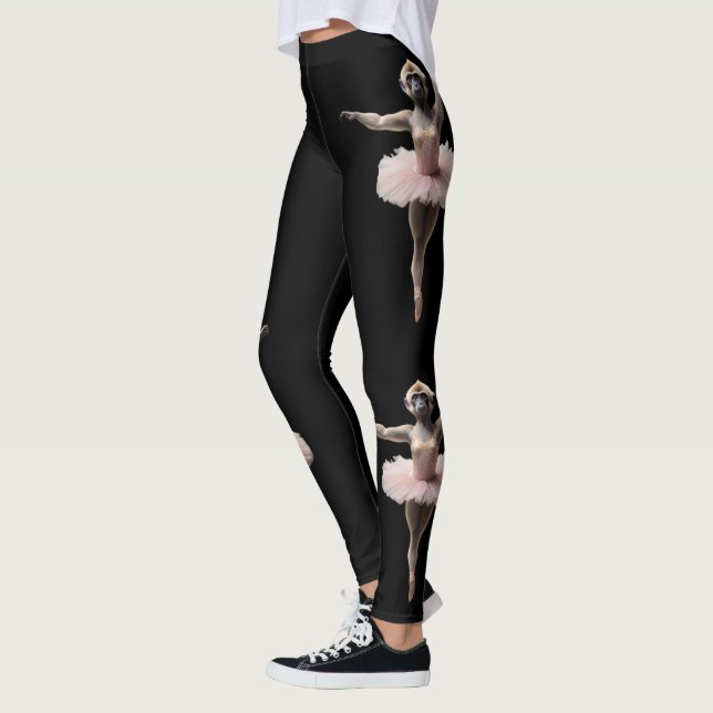 Gibbon Monkey Ballet Dancer In A Tutu, Leggings (Left)