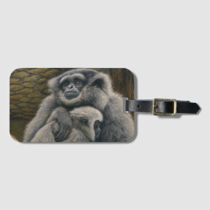 Gibbon Shelter – Emotional Wildlife Portrait Luggage Tag