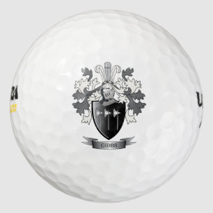 Gibbs Family Crest Coat of Arms Golf Balls