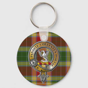 Gibbs Gibsone Tartan & Badge Keychain