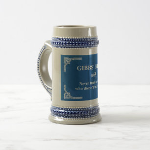 Gibbs' rule 69 beer stein