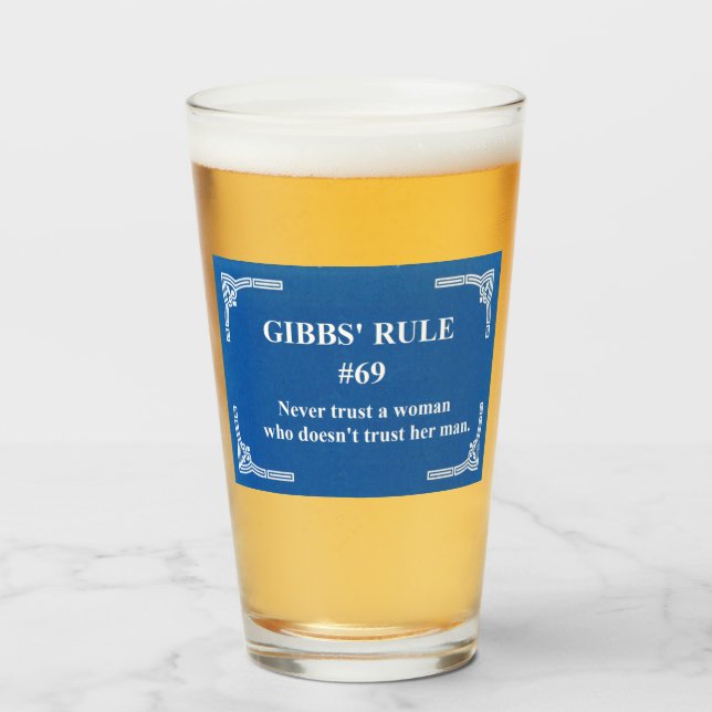 Gibbs' rule 69 glass (Front Filled)