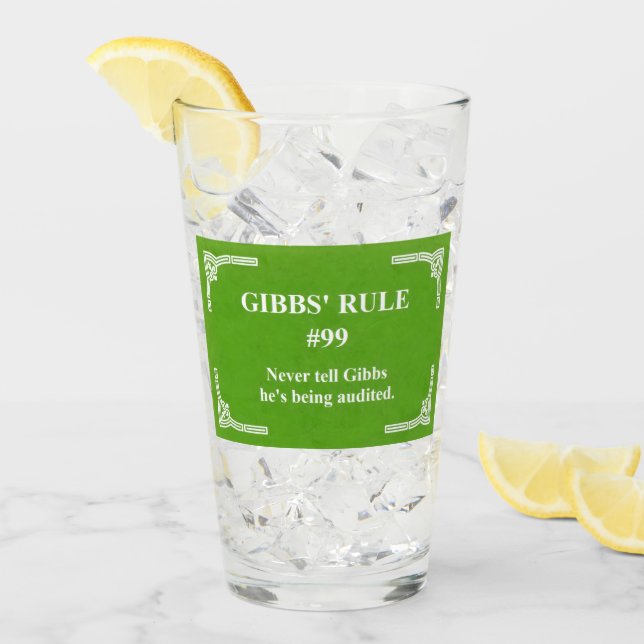 Gibbs' rule 99 glass (Front Ice)