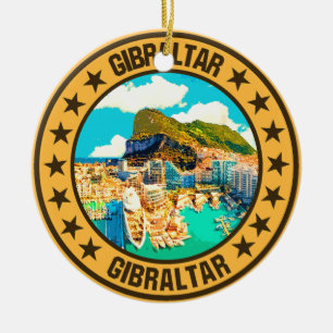 Gibraltar ceramic ornament
