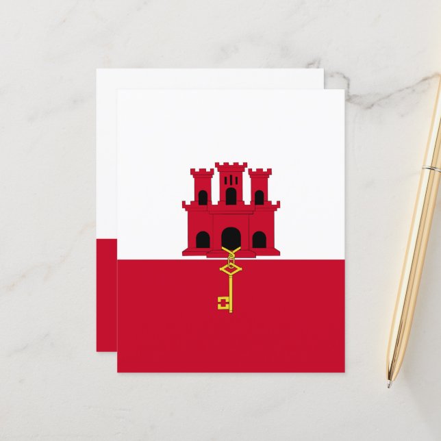 Gibraltar flag (Front/Back In Situ)