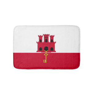 Gibraltar flag bath mat