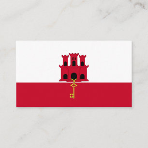 Gibraltar flag business card