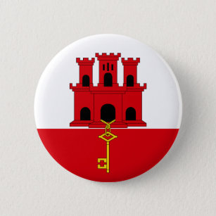 Gibraltar Flag Button