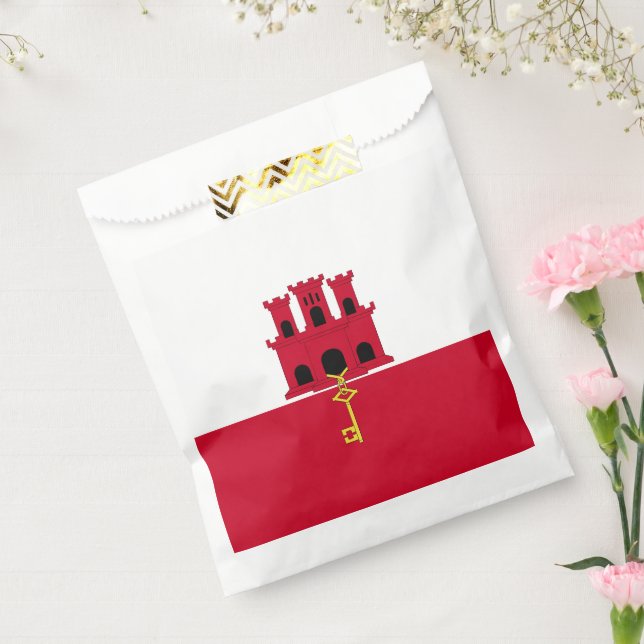 Gibraltar flag favour bag (Sealed)
