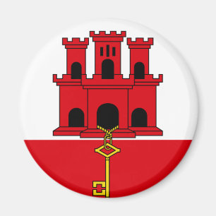 Gibraltar Flag  GI Magnet