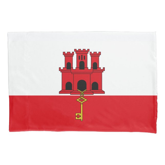 Gibraltar Flag Pillowcase (Front)