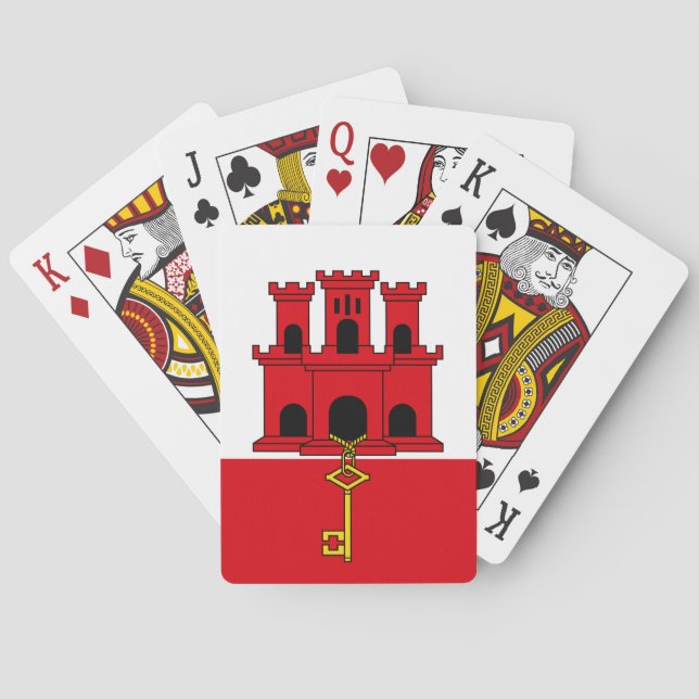 Gibraltar Flag Playing Cards (Back)