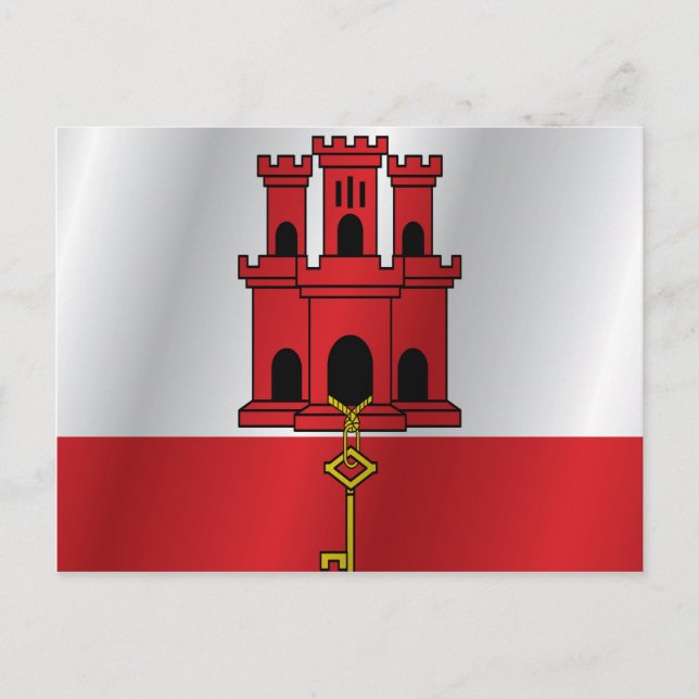 Gibraltar flag postcard (Front)