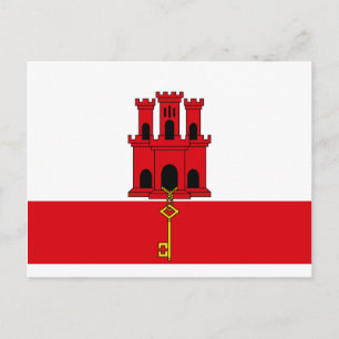 Gibraltar Flag Postcard