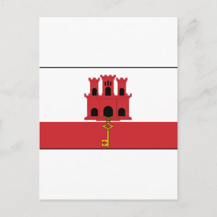 Gibraltar Flag Postcard
