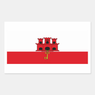 Gibraltar Flag Sticker