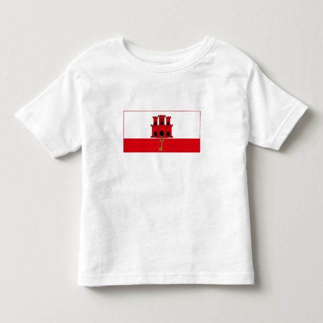 Gibraltar Flag Toddler T-shirt (Front)