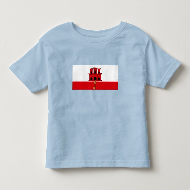 Gibraltar Flag Toddler T-shirt (Front)