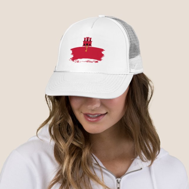 Gibraltar flag trucker hat (In Situ)