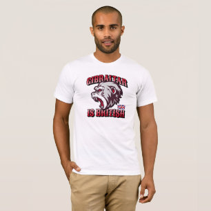 Gibraltar Is British Angry Monkey Tshirt